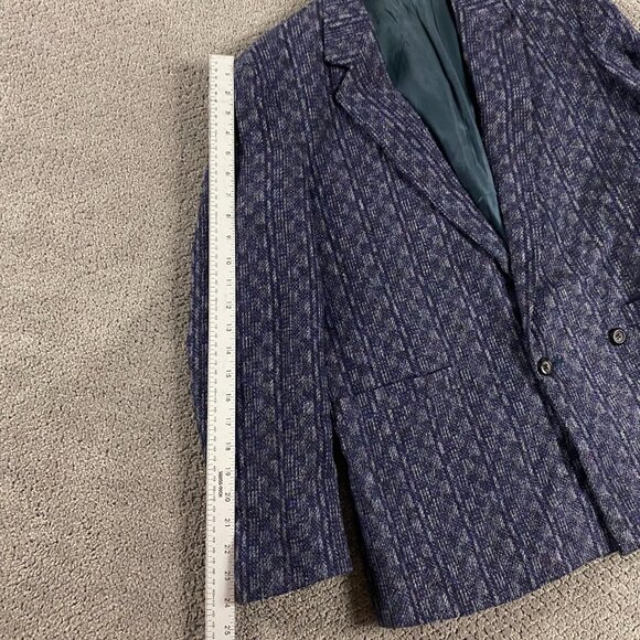 NWT Vintage Night Moves Ciattl Blazer Sport Coat Men's 38S Purple Short - Picture 12 of 15